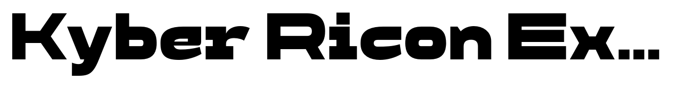 Kyber Ricon Extra Bold